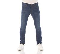 Lee Luke Slim Fit Tapered - Jeans da uomo, pantaloni jeans affusolati in denim di cotone, elasticizzati, blu, nero, grigio, taglie dalla 46 alla 54 (taglie US: w30, w31, w32, w33, w34, w36, w38), 46