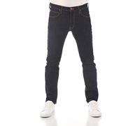 Lee Luke Slim Fit Tapered - Jeans da uomo, pantaloni jeans affusolati in denim di cotone, elasticizzati, blu, nero, grigio, taglie dalla 46 alla 54 (taglie US: w30, w31, w32, w33, w34, w36, w38), 50