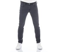 Lee Luke Slim Fit Tapered - Jeans da uomo, pantaloni jeans affusolati in denim di cotone, elasticizzati, blu, nero, grigio, taglie dalla 46 alla 54 (taglie US: w30, w31, w32, w33, w34, w36, w38), 33W