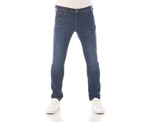 Lee Luke Slim Fit Tapered - Jeans da uomo, pantaloni jeans affusolati in denim di cotone, elasticizzati, blu, nero, grigio, taglie dalla 46 alla 54 (taglie US: w30, w31, w32, w33, w34, w36, w38), 50