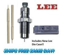 Lee Lunghezza Intera Taglia Die & 2 per Decapaggio Perni 22-250 Rem Nuovo