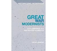 Lee M. Jenkins Great War Modernists (Copertina rigida) Historicizing Modernism