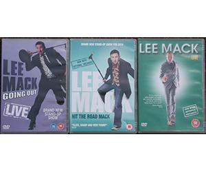 LEE MACK STAND-UP COMEDY COLLECTION 3 DVD's: LIVE / GOING OUT LIVE / HIT THE ROAD MACK