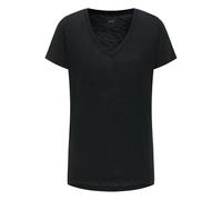 Lee Maglietta da Donna con Scollo a V, Nero, L