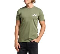 Lee Maglietta da Uomo Medium Wobbly Tee, Olive Grove, M