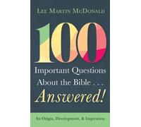 Lee Martin McDo 100 Important Questions about the Bible . . . (Copertina rigida)