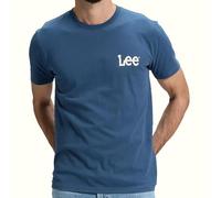 Lee Medium Wobbly Tee T-Shirt, Academy Blue, M Uomo