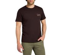 Lee Medium Wobbly Tee T-Shirt, Espresso, L Uomo