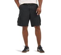 Lee Men's Big And Tall New Belted Wyoming Cargo Short, Black, 48