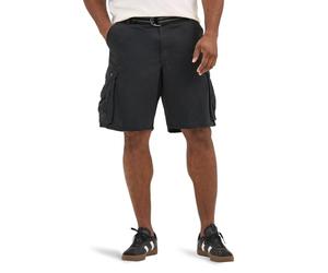 Lee Men's Big And Tall New Belted Wyoming Cargo Short, Black, 48