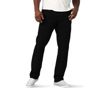 LEE Men's Big-Tall Modern Series Extreme Motion Relaxed Fit Jean, Black, 44W x 32L
