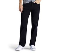 Lee Men's Relaxed Fit Straight Leg Jean, Double Black, 30W x 30L