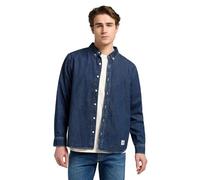 Lee No Pocket Button Down Maglietta, Blue Ridge, M Uomo