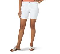 Lee - Pantaloncini Corti da Donna, vestibilità Classica - Bianco - 46