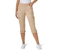 Lee - Pantaloni Capri Cargo da Donna con vestibilità Comoda Austyn, caffè, 46