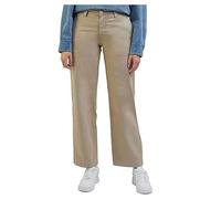 Lee Chino Dritto Pantaloni, Beige, 25W x 33L Donna