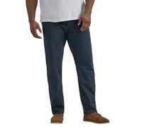 Lee Pantaloni da Uomo Big & Tall Extreme Motion Flat Front Regular Straight Pant, Navy, 44W x 32L