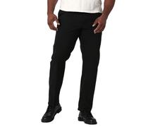 Lee Big & Tall Extreme Motion Flat Front Regular Straight Pant Pantaloni, Nero, 44W x 28L Uomo