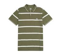 Lee Pique Polo, Striscia Verde mercantile, XXL Uomo