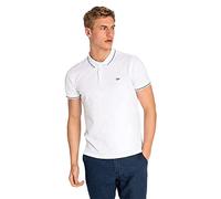 Lee Pique Polo, T Shirt Uomo, Avorio (Bright White Lj), L
