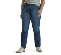 Lee Plus Size Legendary Mid Rise Straight Leg Jean Jeans, Seattle, 50 Petite Donna