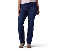 Lee Plus Size Ultra Lux Comfort with Flex Motion Straight Leg Jean Jeans, Chakra Reale, 54 Donna