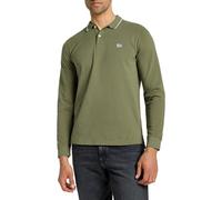 Lee Polo da Uomo LS Pique, Mercantile Green, L
