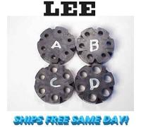 Lee Precisione Polvere Disco Set Include Disco A,B,C,D Nuovo #