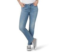 Lee Regular Fit Straight Jeans Donna, Blu (Armatura), 42 IT breve