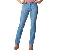 Lee Relaxed Fit Straight Leg Jean Jeans, Blu Ispirato, 42 IT Breve Donna