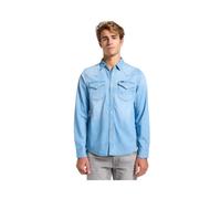 Lee, ,Shirts ,Uomo ,Blu ,L Denim Camicie