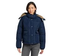 Lee Short Puffer with Hood Giacca, Rivet Navy, XS Donna