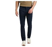 Lee Slim Chino Pantaloni, Navy Scuro, 34W x 32L Uomo