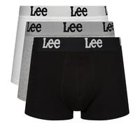 Lee Slip Boxer da Uomo Nero/Bianco/Grigio | Tronchetti in Cotone Organico Morbido al Tatto con Elastico Elasticizzato in Vita | Intimo Comodo e Traspirante - Pacco Multiplo da 3