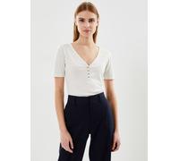 Lee - Ss Henley Ecru Bianco - Abbigliamento S Bianco