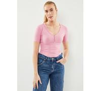 Lee - Ss Henley Rosa - Abbigliamento XS Rosa