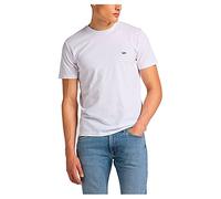 Lee Ss Patch Logo Tee, T-shirt Uomo, Bianco (White), L