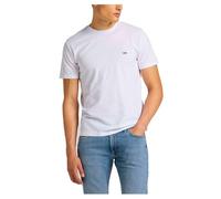 Lee Ss Patch Logo Tee, T-shirt Uomo, Bianco (White), S
