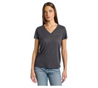 Lee T-Shirt con Scollo a V, Nero, L Donna