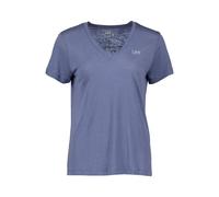 LEE T-Shirt Scollo a V Neck Donna Ragazza Maglia Mezza Manica Corta