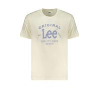 Lee, ,Tops ,Uomo ,Beige ,L T-shirt Classica Moderna a Manica Corta