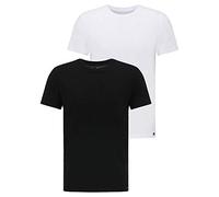 Lee Twin Pack Crew, T-shirt Uomo, Noir/Blanc, XXL