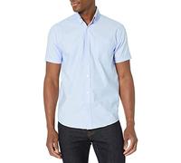 Lee Uniforms Camicia Oxford a Maniche Corte da Uomo, Azzurro Chiaro, S