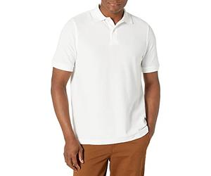 Lee Uniforms Misura Standard S/S-Polo in piqué, Unisex Bianco S