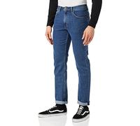 Lee Uomo Brooklyn Straight Jeans, Blu (Mid Stonewash Blue), 30W / 32L