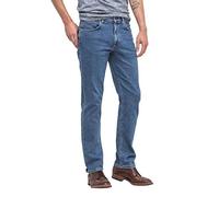 Lee Uomo Brooklyn Straight Jeans, Blu (Mid Stonewash Blue), 30W / 32L