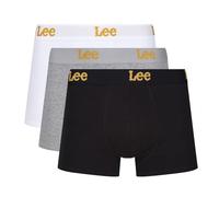 Lee Uomo, Boxers, Nero/Bianco/Grigio, Confezione da 3, Grande