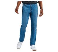 Lee Uomo Jeans West, Regular Straight Fit, Straight Leg, INTO THE BLUE WORN, 40W / 34L