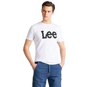 Lee Wobbly Logo Tee, T-Shirt Uomo, Bianco, 4XL
