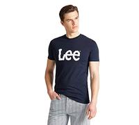 Lee Maglietta 'WOBBLY LOGO TEE' navy / bianco, Taglia S